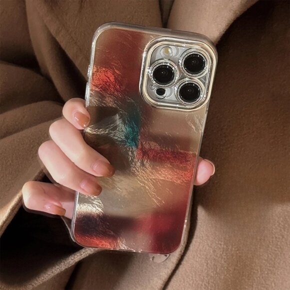 Apple iPhone 16 Pro/Max Iridescent Mirror Sheen phone case - Picture 2 of 4